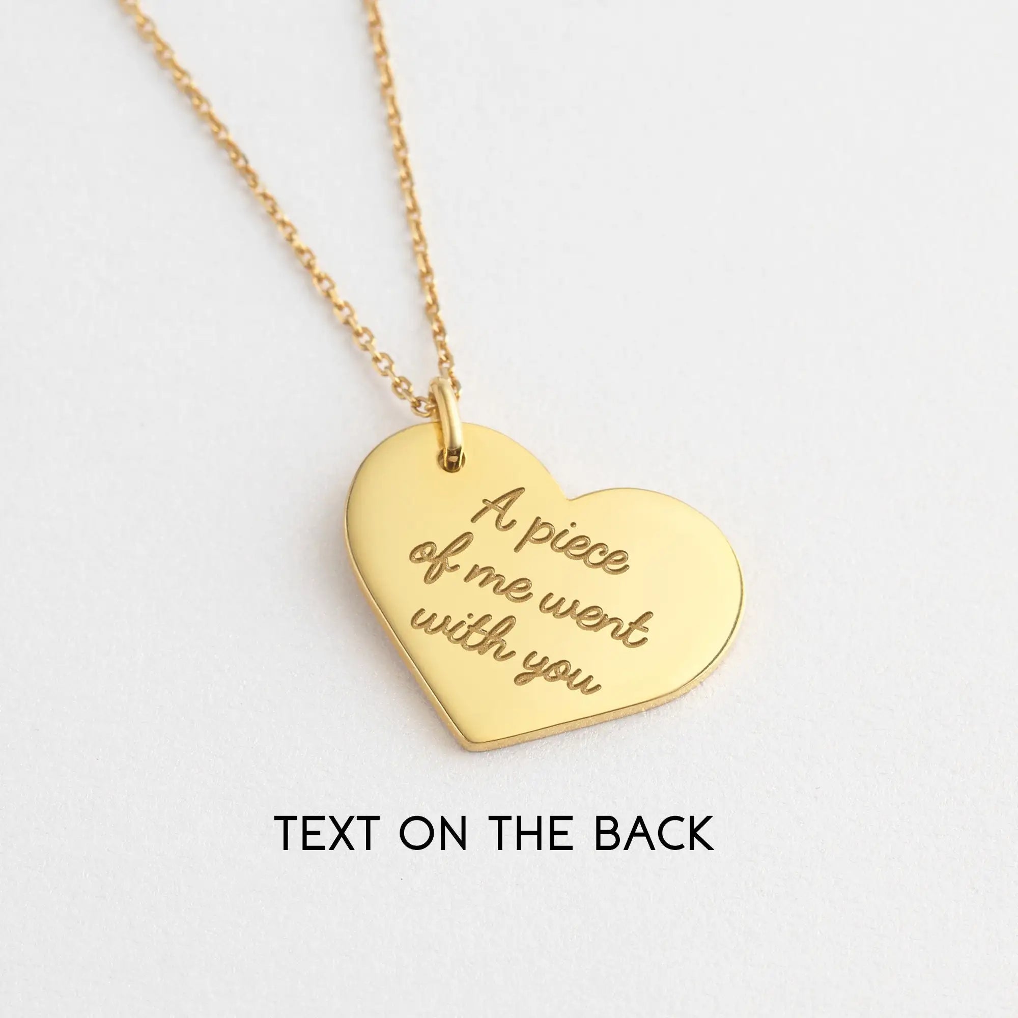 Custom Heart-Shaped Pet Necklace Stainless Steel